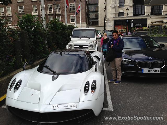 Pagani Huayra spotted in Knightsbridge, United Kingdom