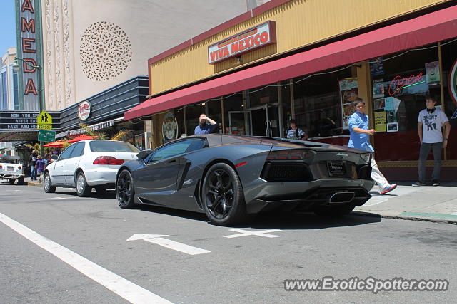 Lamborghini Aventador spotted in Alameda, California