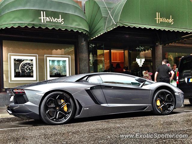 Lamborghini Aventador spotted in London, United Kingdom