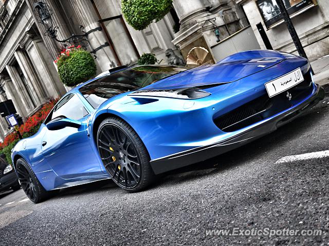 Ferrari 458 Italia spotted in London, United Kingdom