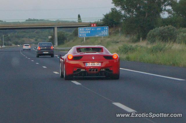 Ferrari 458 Italia spotted in Dont know, France