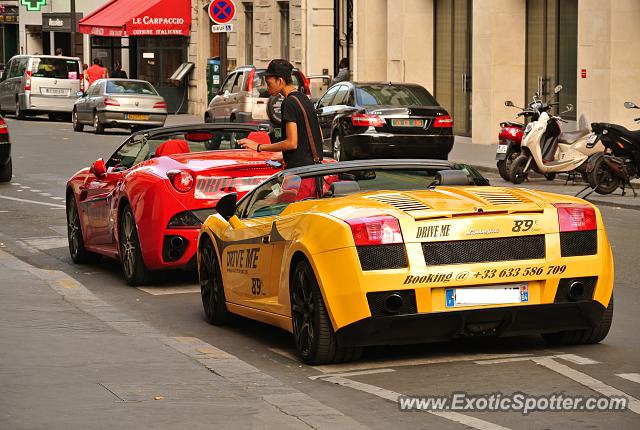 Lamborghini Gallardo spotted in Paris, France