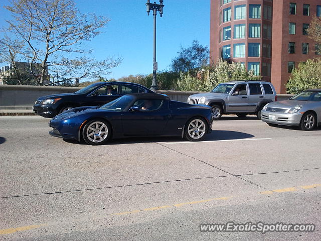 Tesla Roadster spotted in Providence, Rhode Island