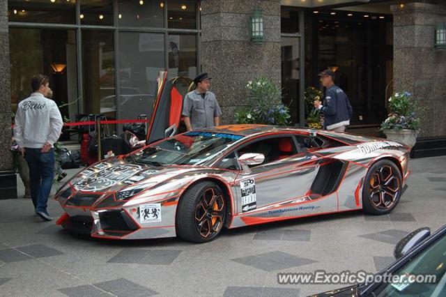 Lamborghini Aventador spotted in Toronto Ontario, Canada