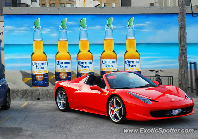 Ferrari 458 Italia spotted in London, Ontario, Canada