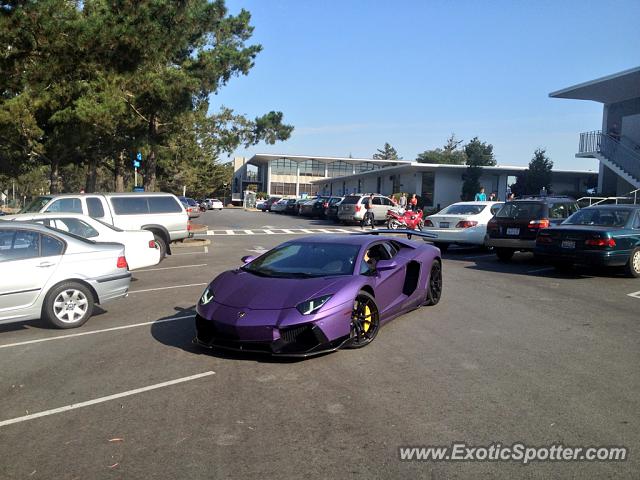 Lamborghini Aventador spotted in Hillsborough, California