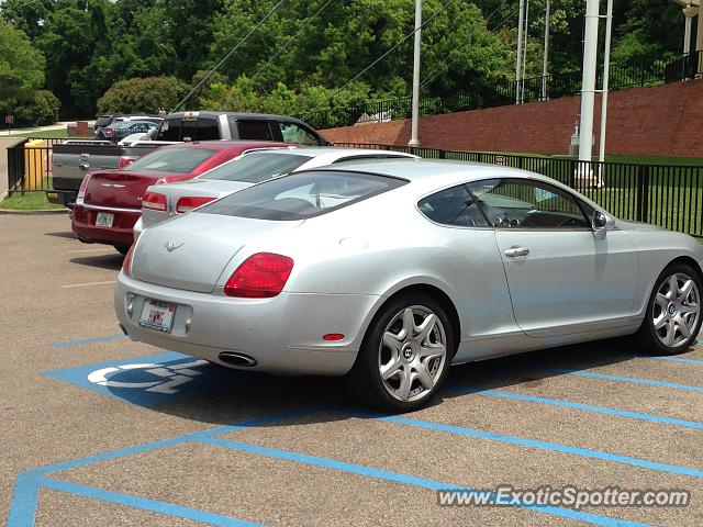 Bentley Continental spotted in Vicksburg, Mississippi