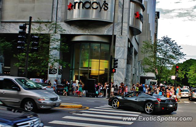 Ferrari 458 Italia spotted in Chicago, Illinois