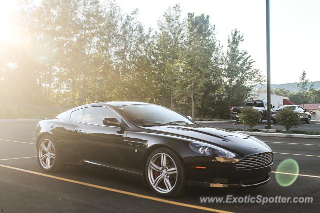 Aston Martin DB9 spotted in Oneonta, New York