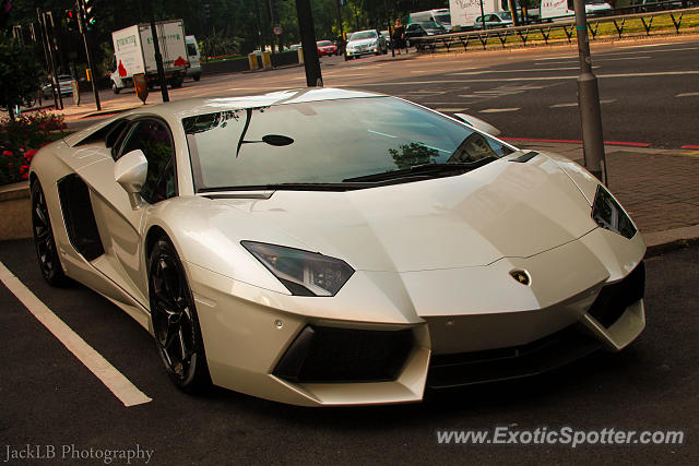 Lamborghini Aventador spotted in London, United Kingdom