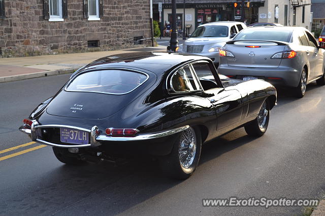 Jaguar E-Type spotted in Newtown, Pennsylvania