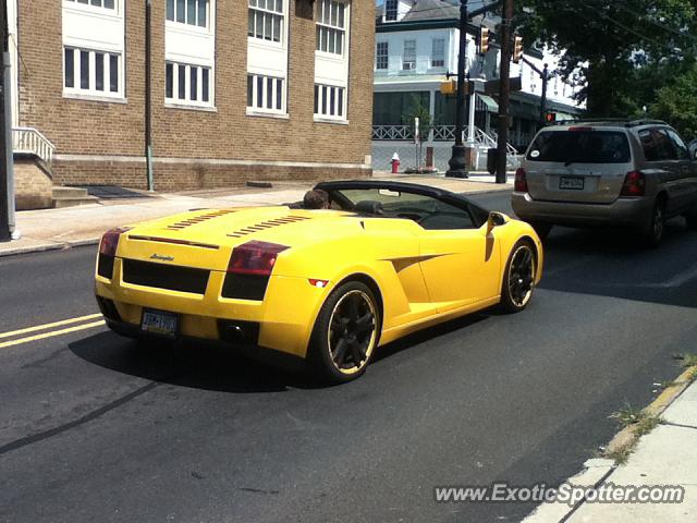Lamborghini Gallardo spotted in Newtown, Pennsylvania