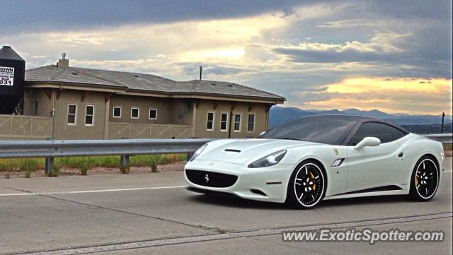 Ferrari California spotted in Castle rock, Colorado
