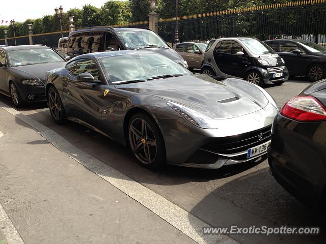 Ferrari F12 spotted in Paris, France