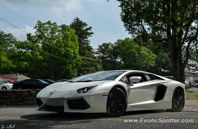 Lamborghini Aventador spotted in Pocono Manor, Pennsylvania
