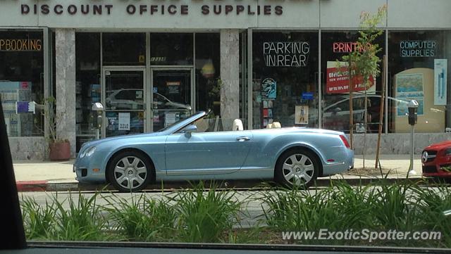 Bentley Continental spotted in Hollywood, California
