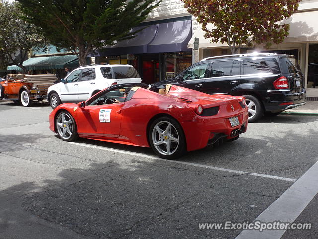 Ferrari 458 Italia spotted in Carmel, California