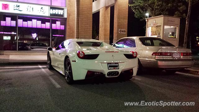 Ferrari 458 Italia spotted in Richmond, Canada