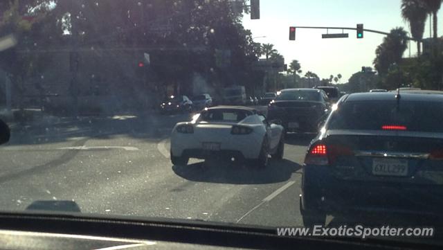 Tesla Roadster spotted in Universal city, California