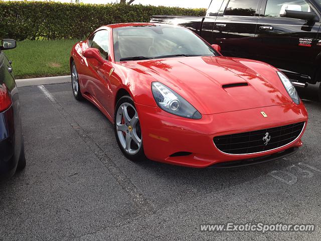 Ferrari California spotted in Boca Raton, Florida