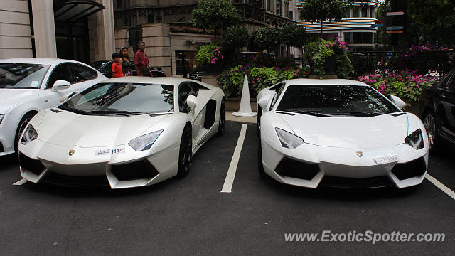 Lamborghini Aventador spotted in London, United Kingdom