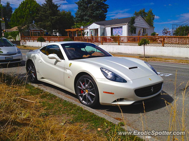 Ferrari California spotted in Seattle, Washington