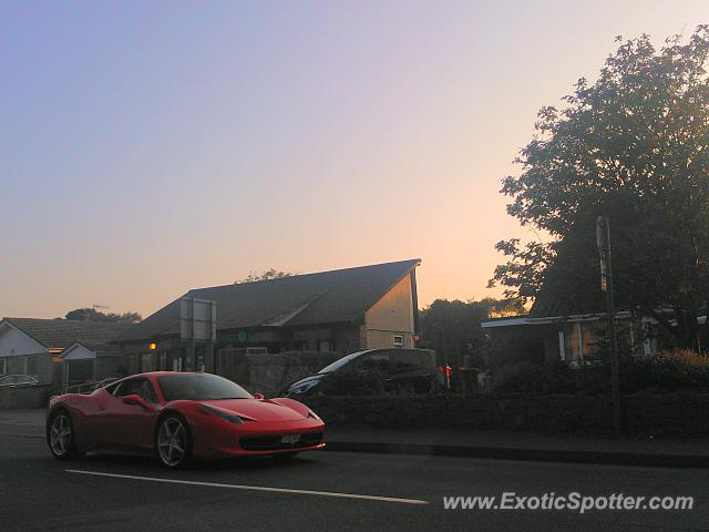 Ferrari 458 Italia spotted in Ballasalla, United Kingdom