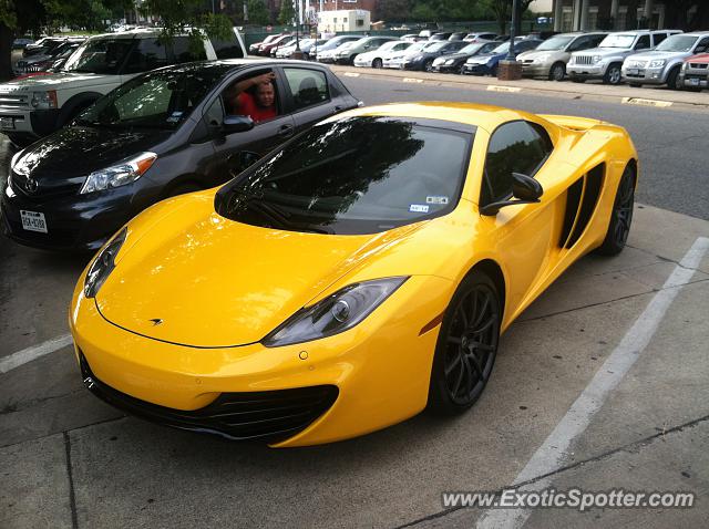 Mclaren MP4-12C spotted in Highland Park, Texas