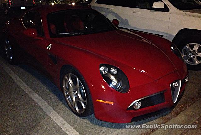 Alfa Romeo 8C spotted in Carmel, California