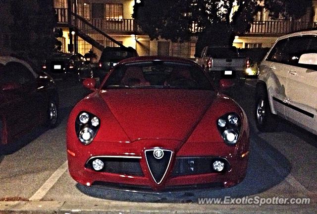 Alfa Romeo 8C spotted in Carmel, California