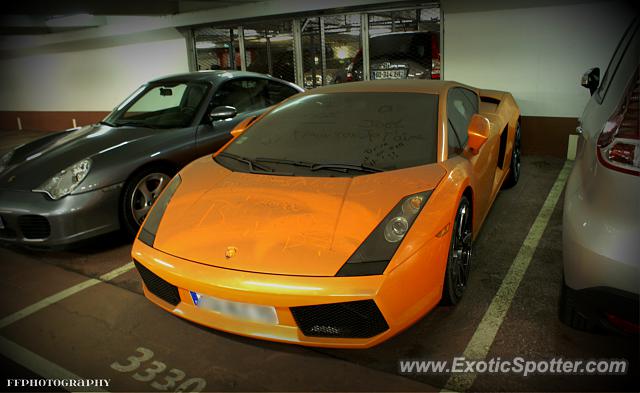 Lamborghini Gallardo spotted in Paris, France