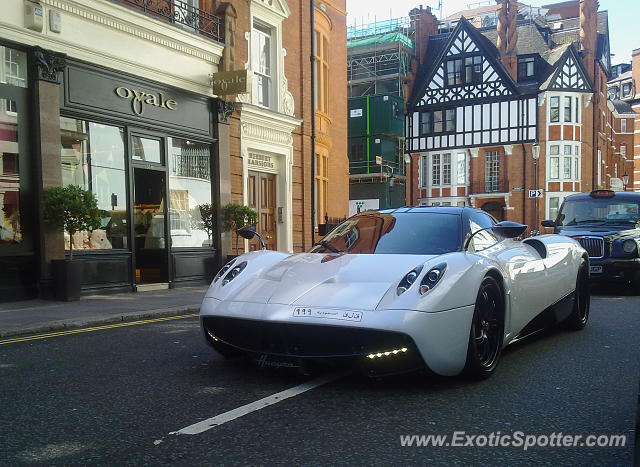 Pagani Huayra spotted in London, United Kingdom