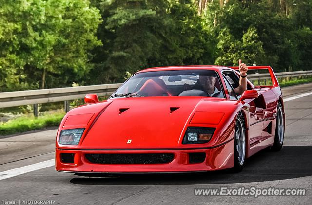 Ferrari F40 spotted in A6, Germany