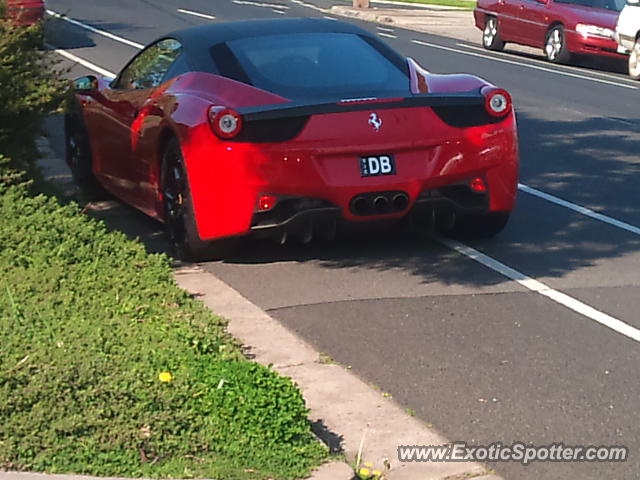 Ferrari 458 Italia spotted in Melbourne, Australia