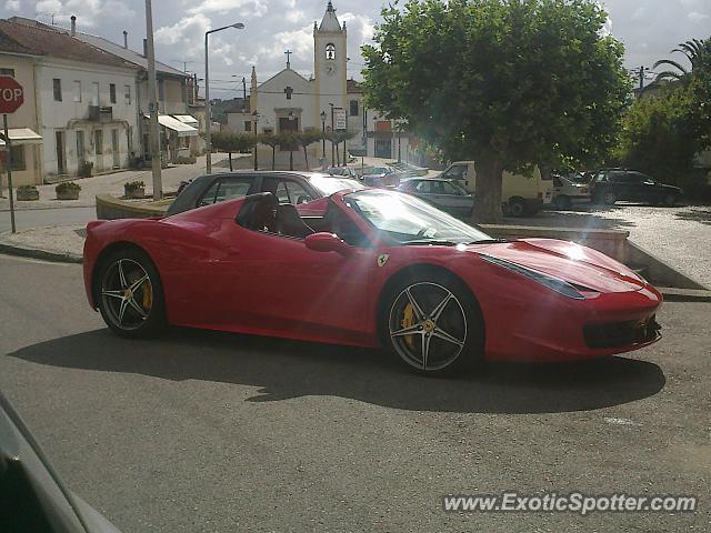 Ferrari 458 Italia spotted in Barrô , Aveiro, Portugal