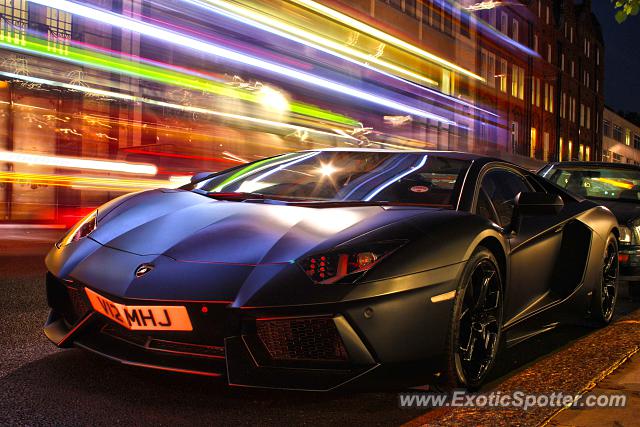 Lamborghini Aventador spotted in London, United Kingdom