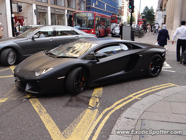 Lamborghini Aventador spotted in London, United Kingdom
