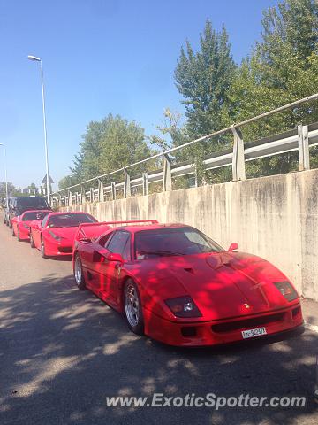 Ferrari F40 spotted in Maranello, Italy