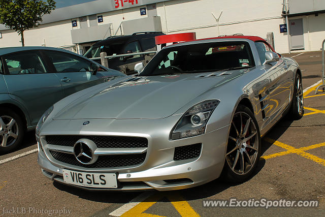 Mercedes SLS AMG spotted in Silverstone, United Kingdom