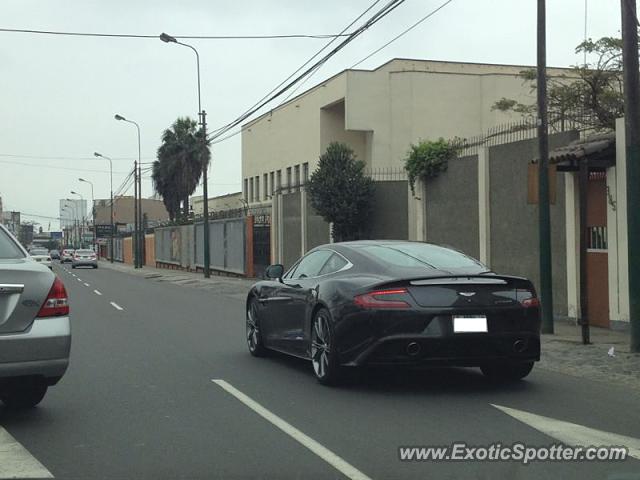 Aston Martin Vanquish spotted in Lima, Peru