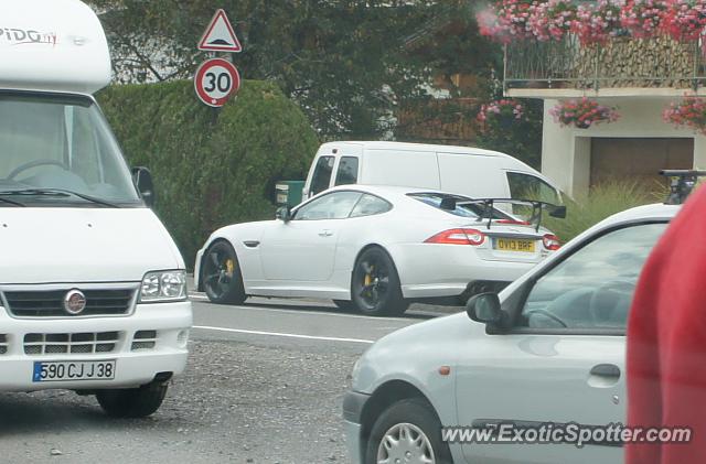 Jaguar XKR-S spotted in Morzine, France