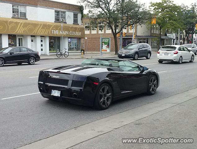 Lamborghini Gallardo spotted in Toronto, Canada