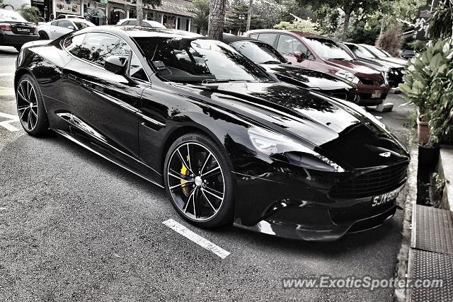 Aston Martin Vanquish spotted in Dempsey Hill, Singapore