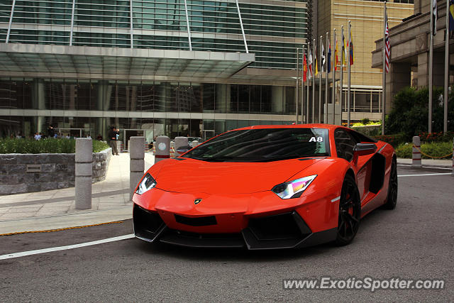 Lamborghini Aventador spotted in Kuala Lumpur, Malaysia