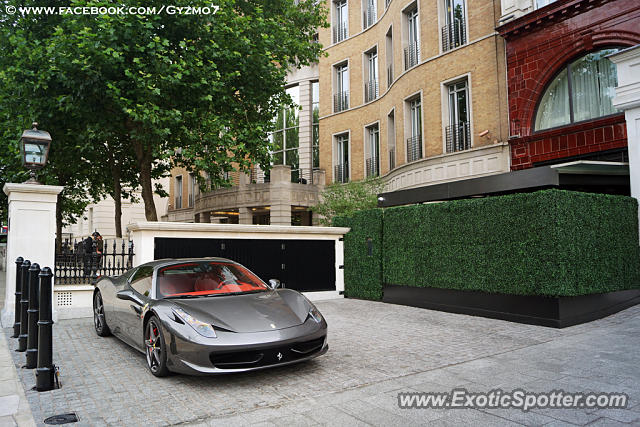 Ferrari 458 Italia spotted in London, United Kingdom