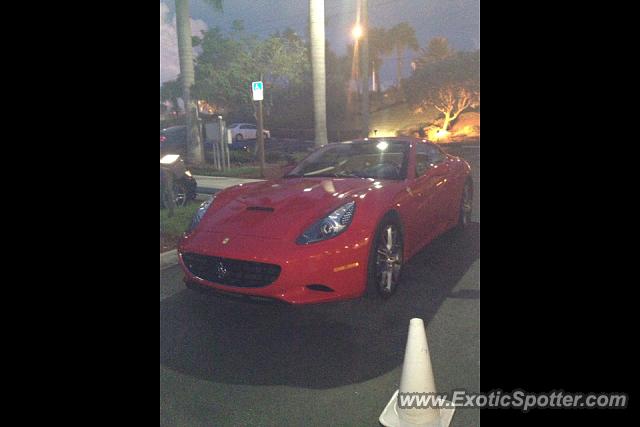 Ferrari California spotted in West Palm Beach, Florida