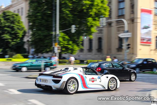 Porsche 918 Spyder spotted in Munich, Germany