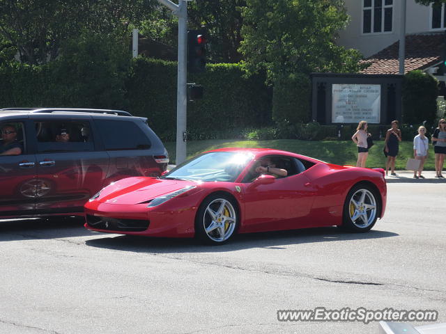 Ferrari 458 Italia spotted in Beverly Hills, California