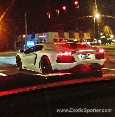Lamborghini Aventador spotted in Woodstock, Georgia