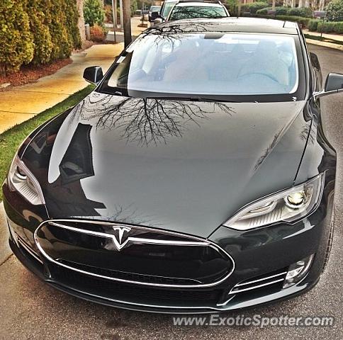 Tesla Model S spotted in Woodstock, Georgia